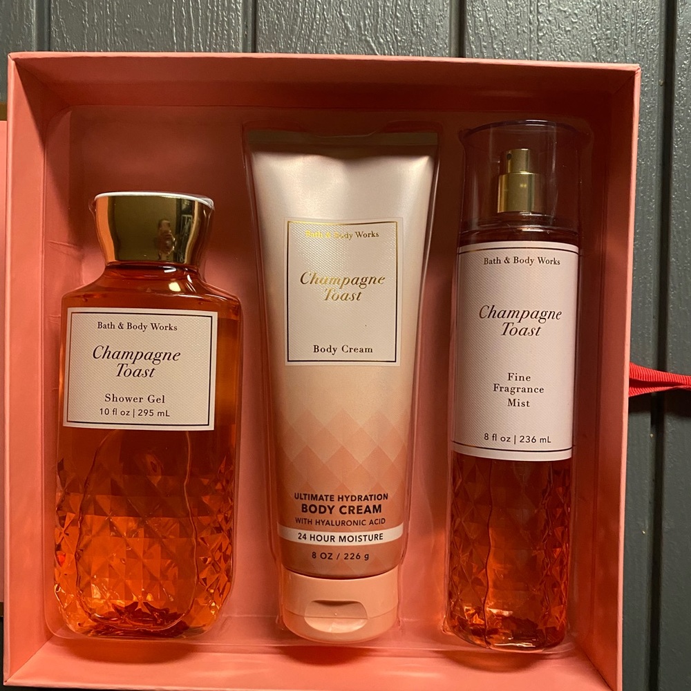 Champagne toast gift set